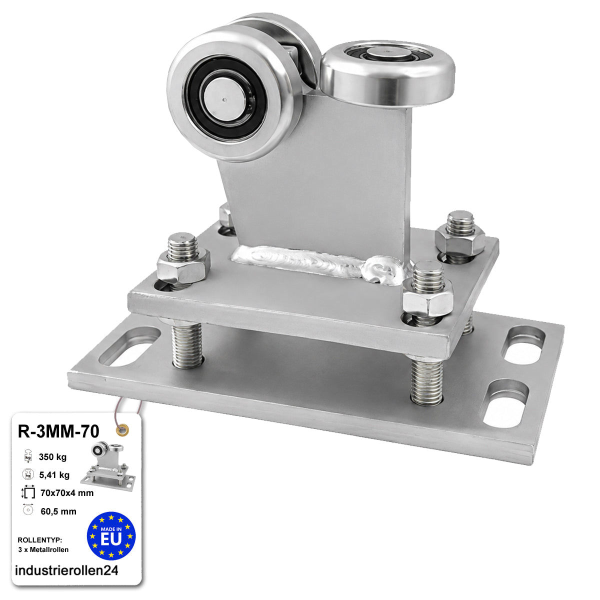 Torwagen für Schiebetore - für Profile 70 x 70 mm - Wandstärke 4 mm: R-3MM-70
