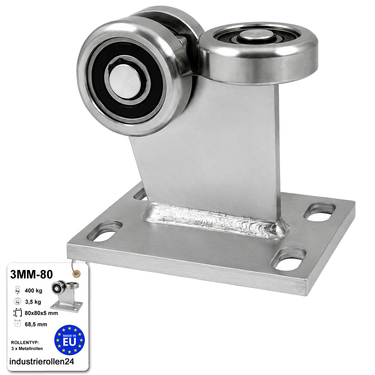 Torwagen für Schiebetore - für Profile 80 x 80 mm - Wandstärke 5 mm: 3MM-80