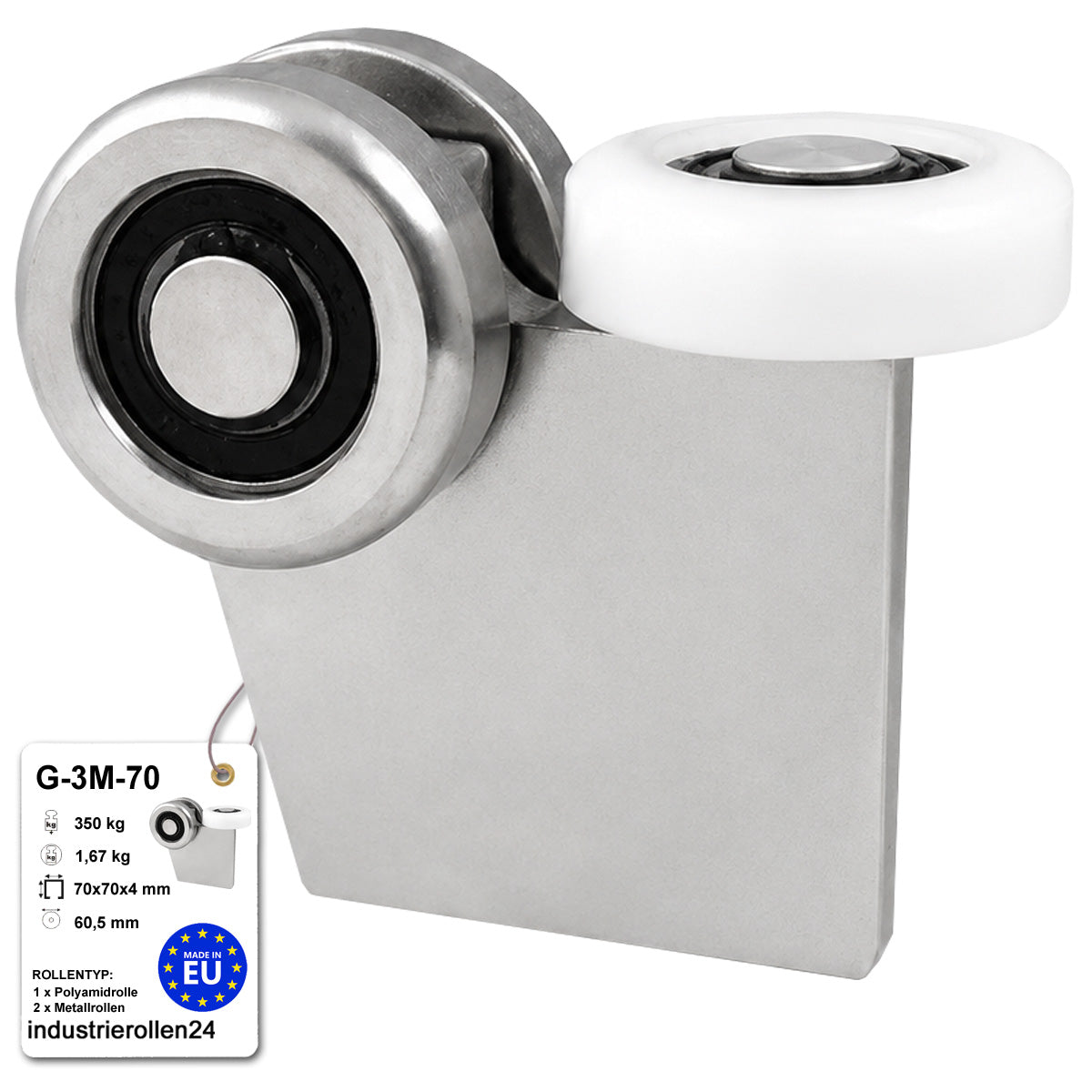 Torwagen für Schiebetore - für Profile 70 x 70 mm - Wandstärke 4 mm: G-3M-70