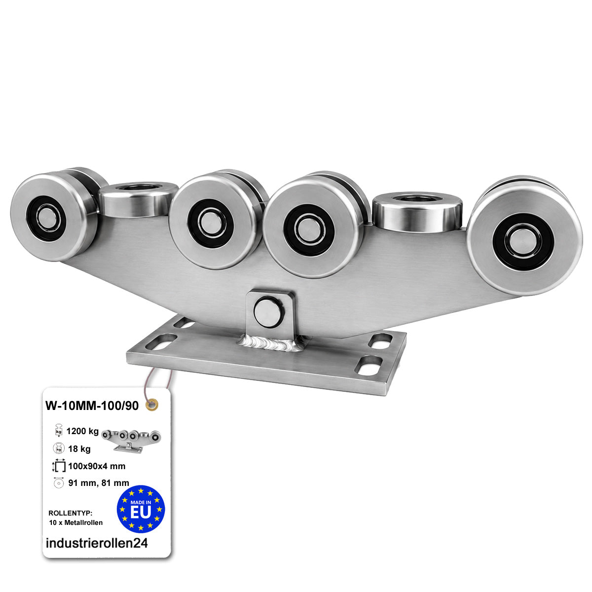 Torwagen für Schiebetore - für Profile 100x90 mm - Wandstärke 4 mm: W-10MM-100/90