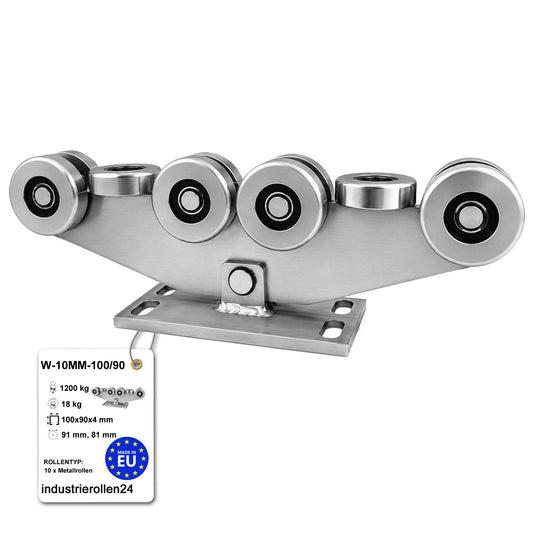 Torwagen für Schiebetore - für Profile 100x90 mm - Wandstärke 4 mm: W-10MM-100/90