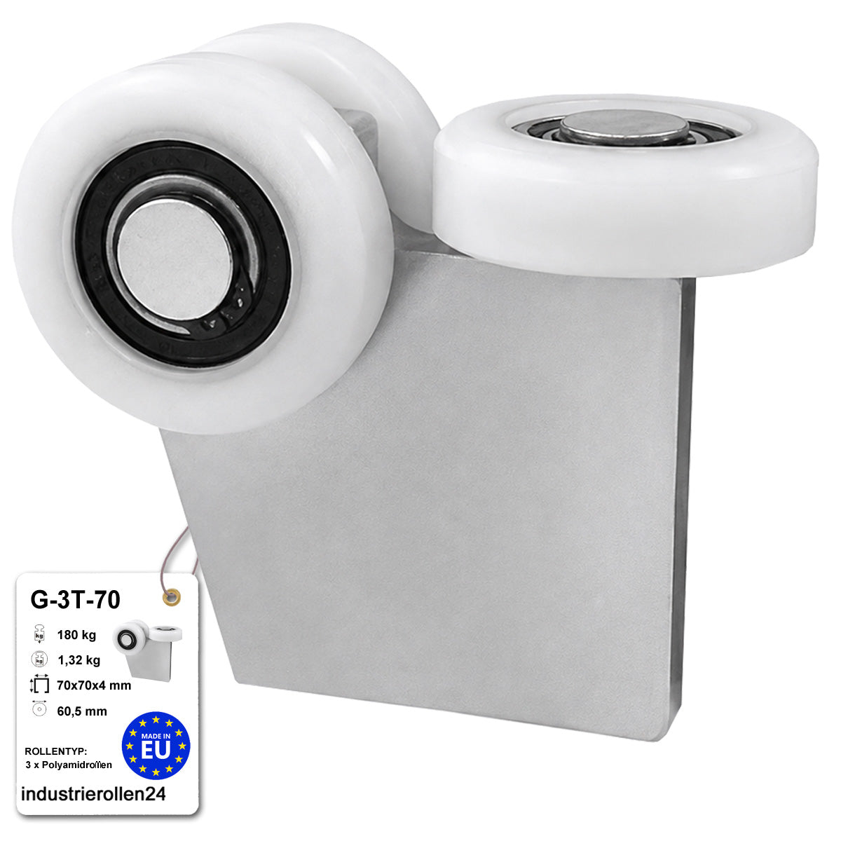 Torwagen für Schiebetore - für Profile 70 x 70 mm - Wandstärke 4 mm: G-3T-70