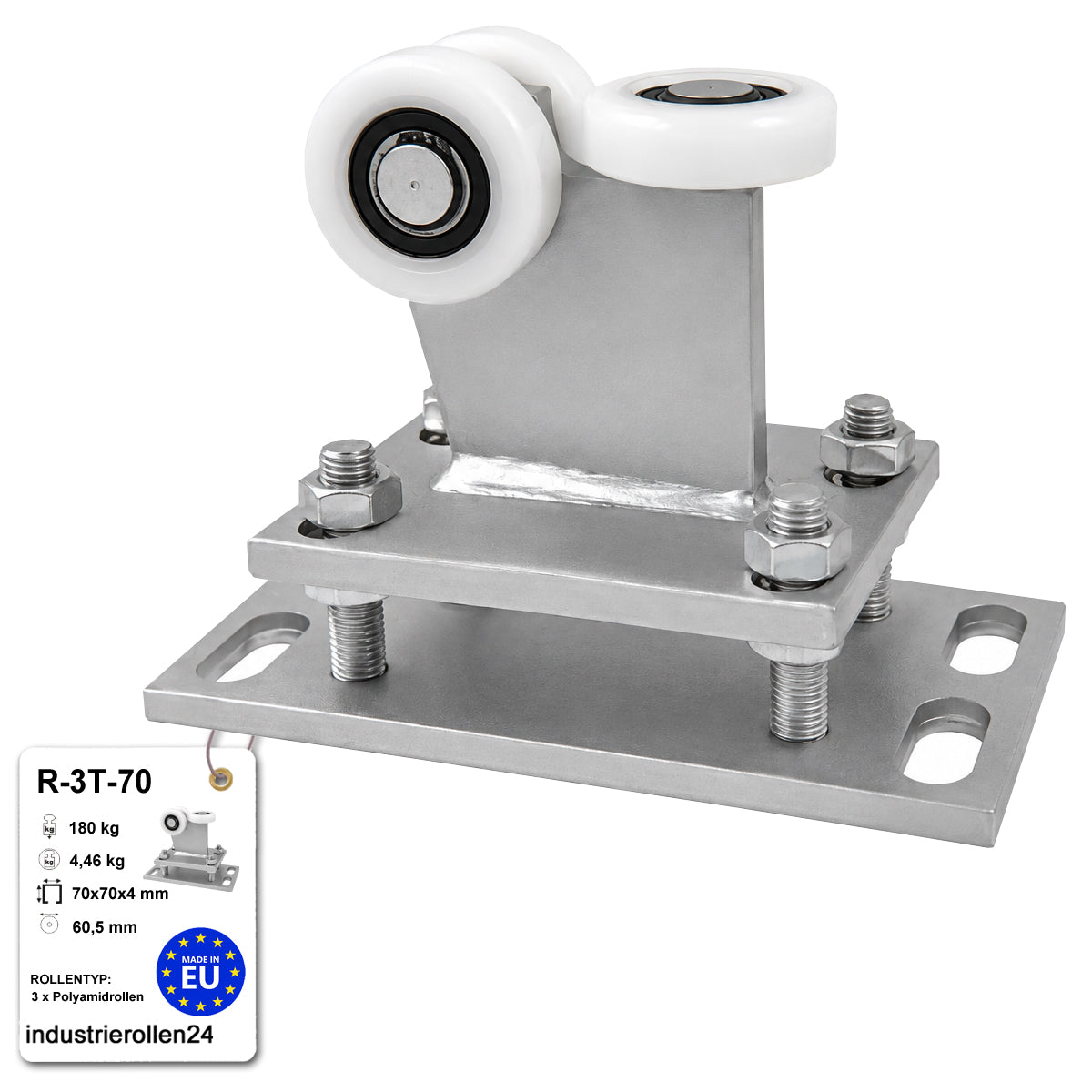 Torwagen für Schiebetore - für Profile 70 x 70 mm - Wandstärke 4 mm: R-3T-70