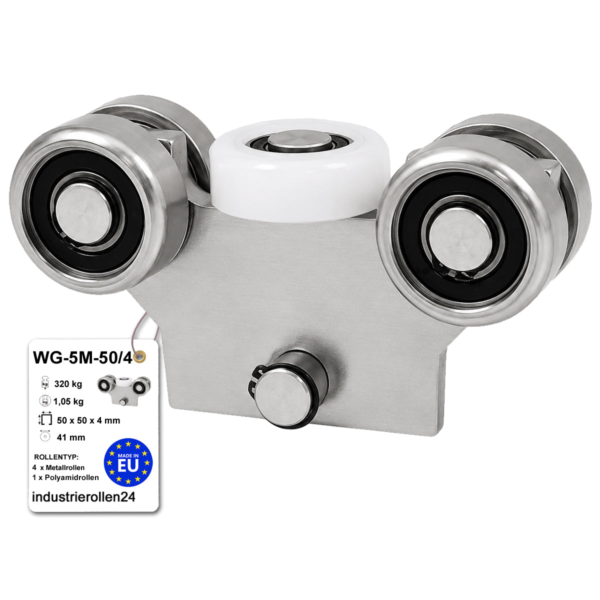 Torwagen für Schiebetore - für Profile 50 x 50 mm - Wandstärke 4 mm: WG-5M-50/4