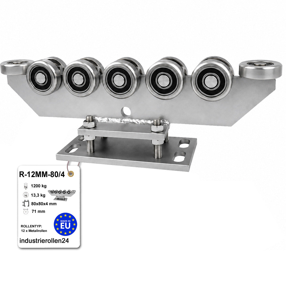Torwagen für Schiebetore - für Profile 80 x 80 mm - Wandstärke 4 mm: R-12MM-80/4