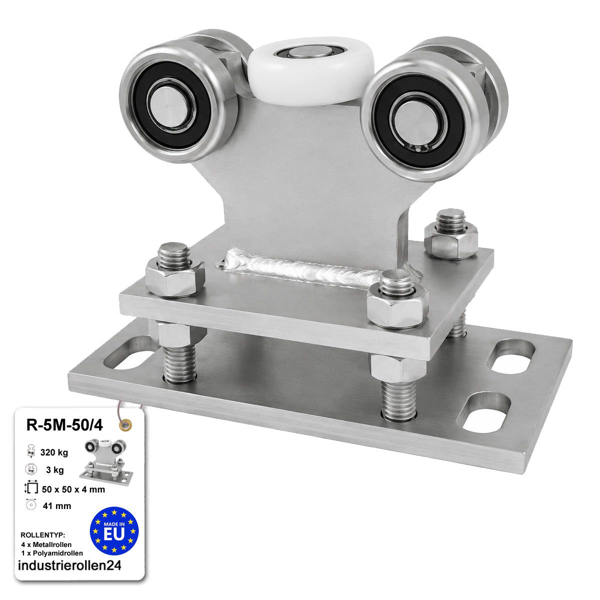 Torwagen für Schiebetore - für Profile 50 x 50 mm - Wandstärke 4 mm: R-5M-50/4