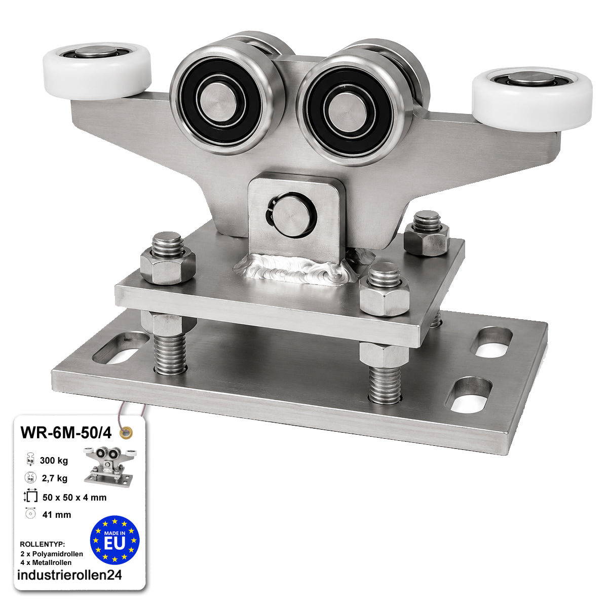 Torwagen für Schiebetore - für Profile 50 x 50 mm - Wandstärke 4 mm: WR-6M-50/4