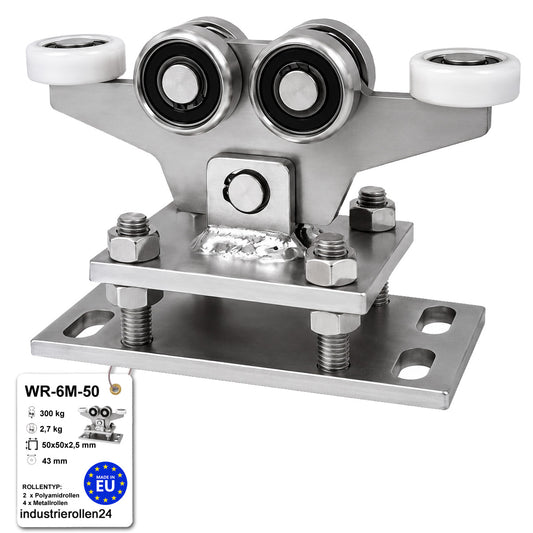 Torwagen für Schiebetore - für Profile 50x50 mm - Wandstärke 2,5 mm: WR-6M-50