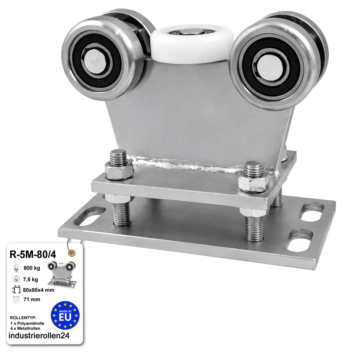 Torwagen für Schiebetore - für Profile 80 x 80 mm - Wandstärke 4 mm: R-5M-80/4