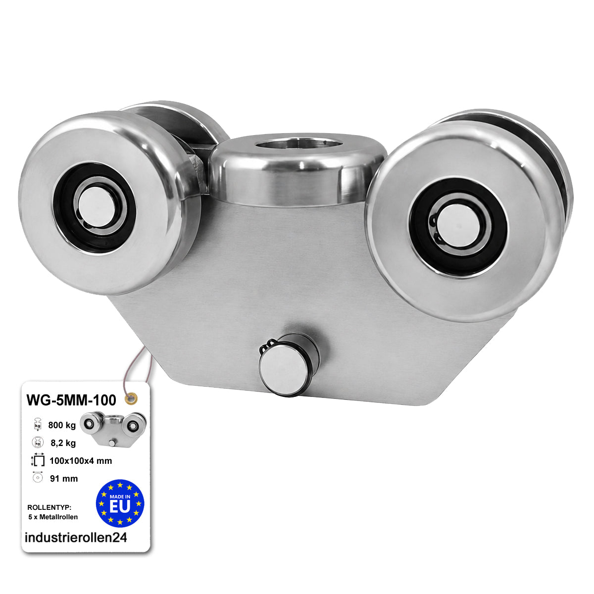 Torwagen für Schiebetore - für Profile 100x100 mm - Wandstärke 4 mm: WG-5MM-100