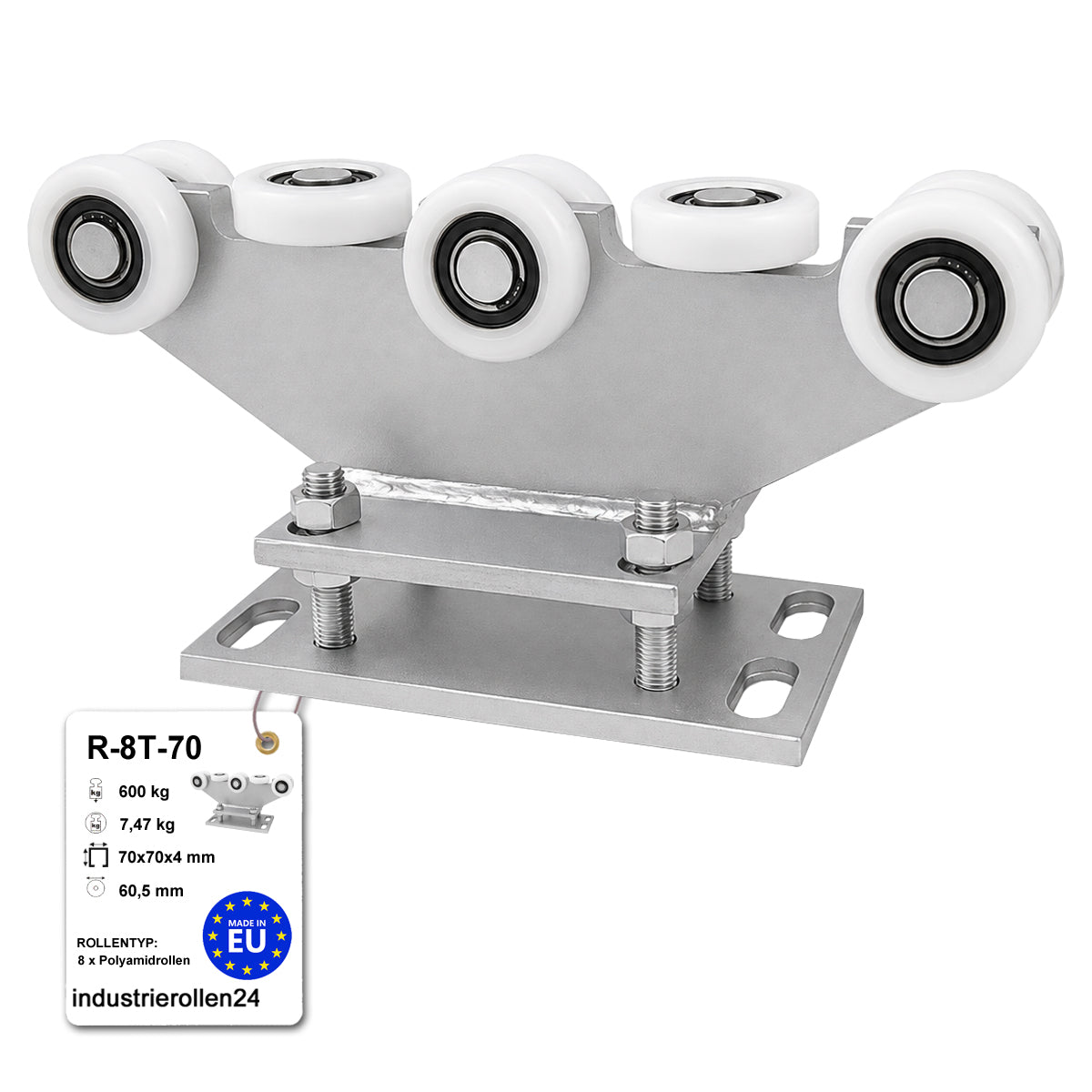 Torwagen für Schiebetore - für Profile 70 x 70 mm - Wandstärke 4 mm: R-8T-70