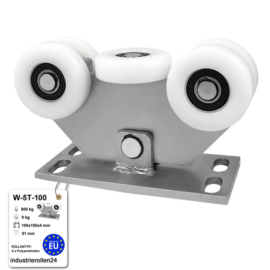 Torwagen für Schiebetore - für Profile 100x100 mm - Wandstärke 4 mm: W-5T-100