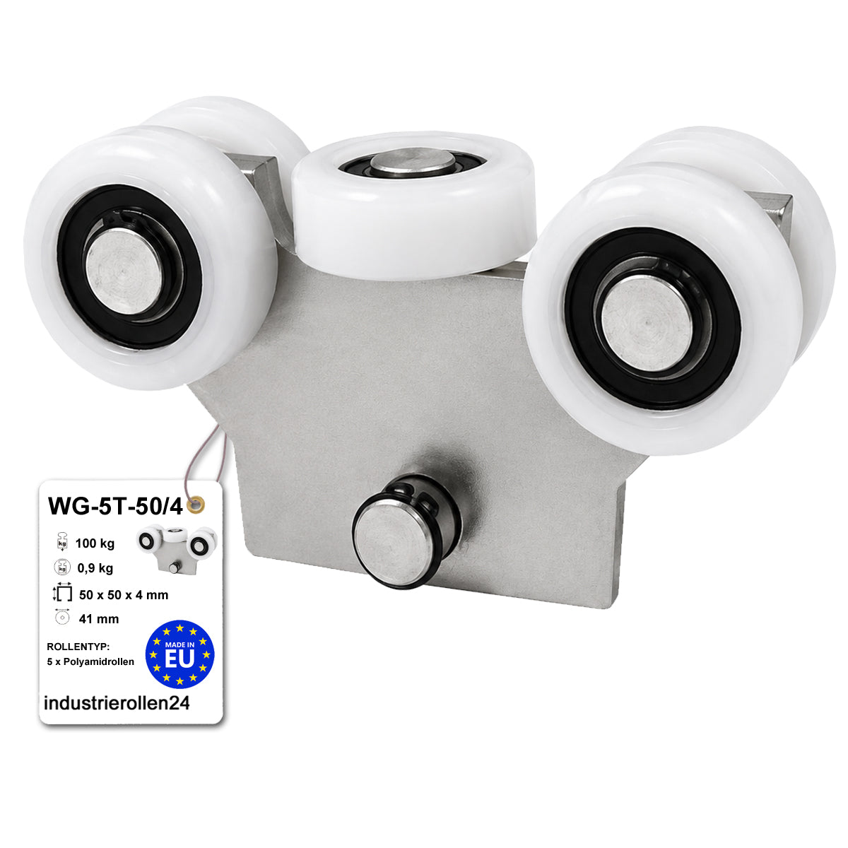 Torwagen für Schiebetore - für Profile 50 x 50 mm - Wandstärke 4 mm: WG-5T-50/4