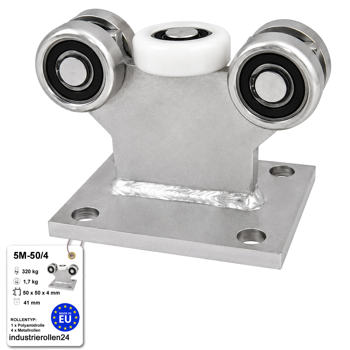 Torwagen für Schiebetore - für Profile 50 x 50 mm - Wandstärke 4 mm: 5M-50/4