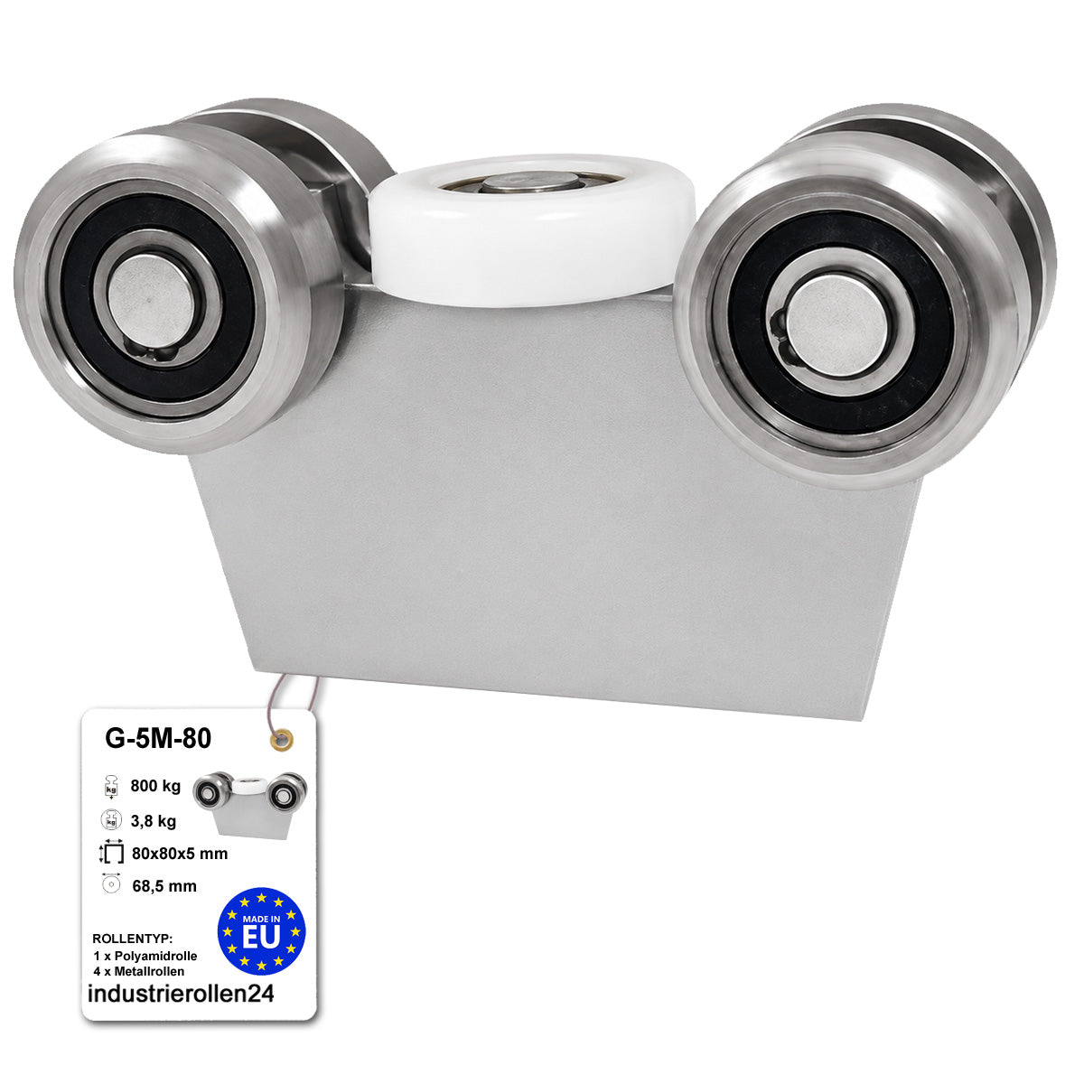 Torwagen für Schiebetore - für Profile 80 x 80 mm - Wandstärke 5 mm: G-5M-80