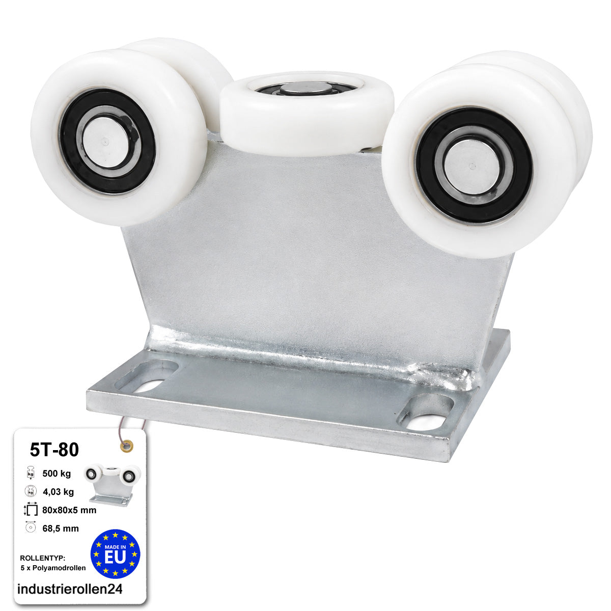 Torwagen für Schiebetore - für Profile 80 x 80 mm - Wandstärke 5 mm: 5T-80