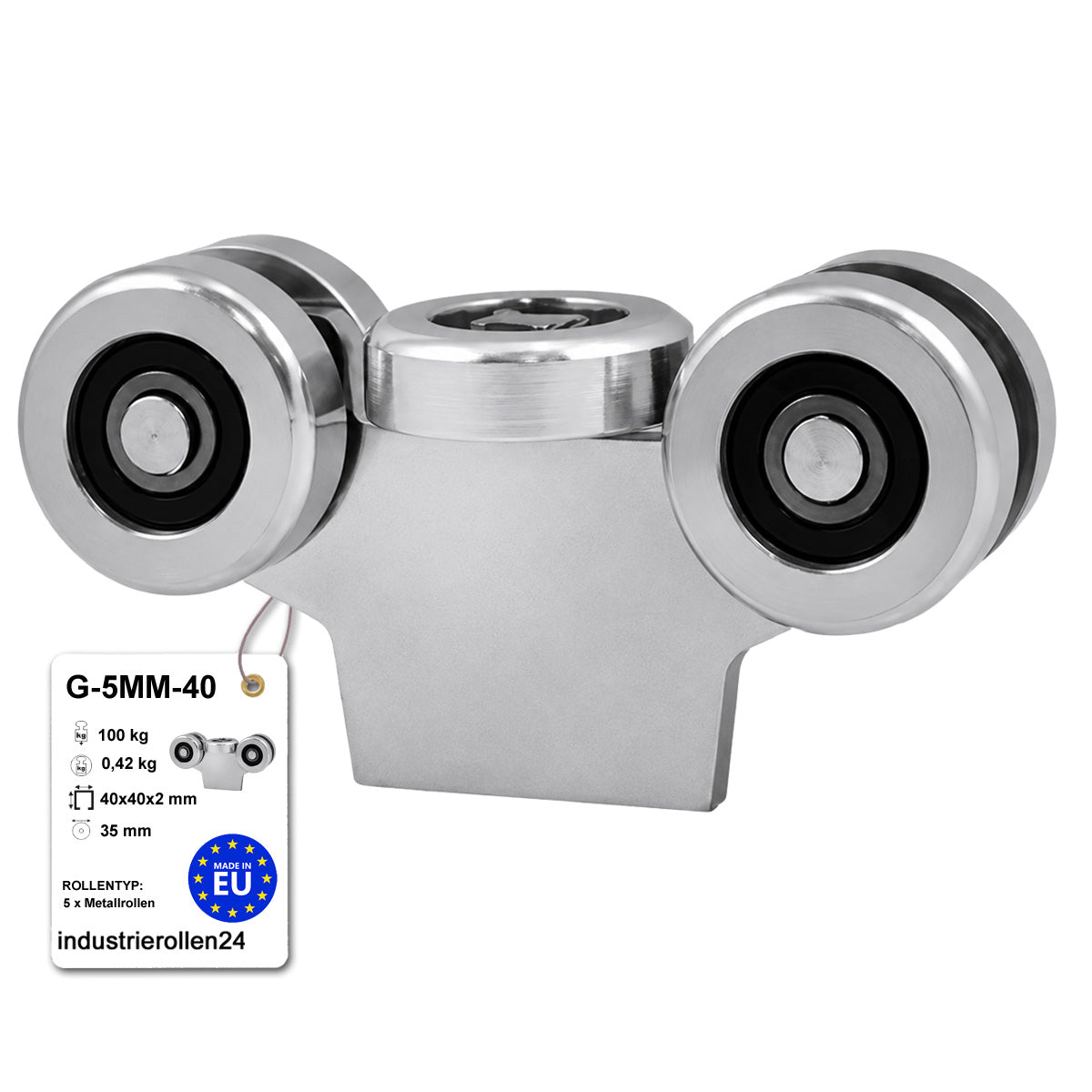 Torwagen für Schiebetore - für Profile 40x40 mm - Wandstärke 2 mm: G-5MM-40