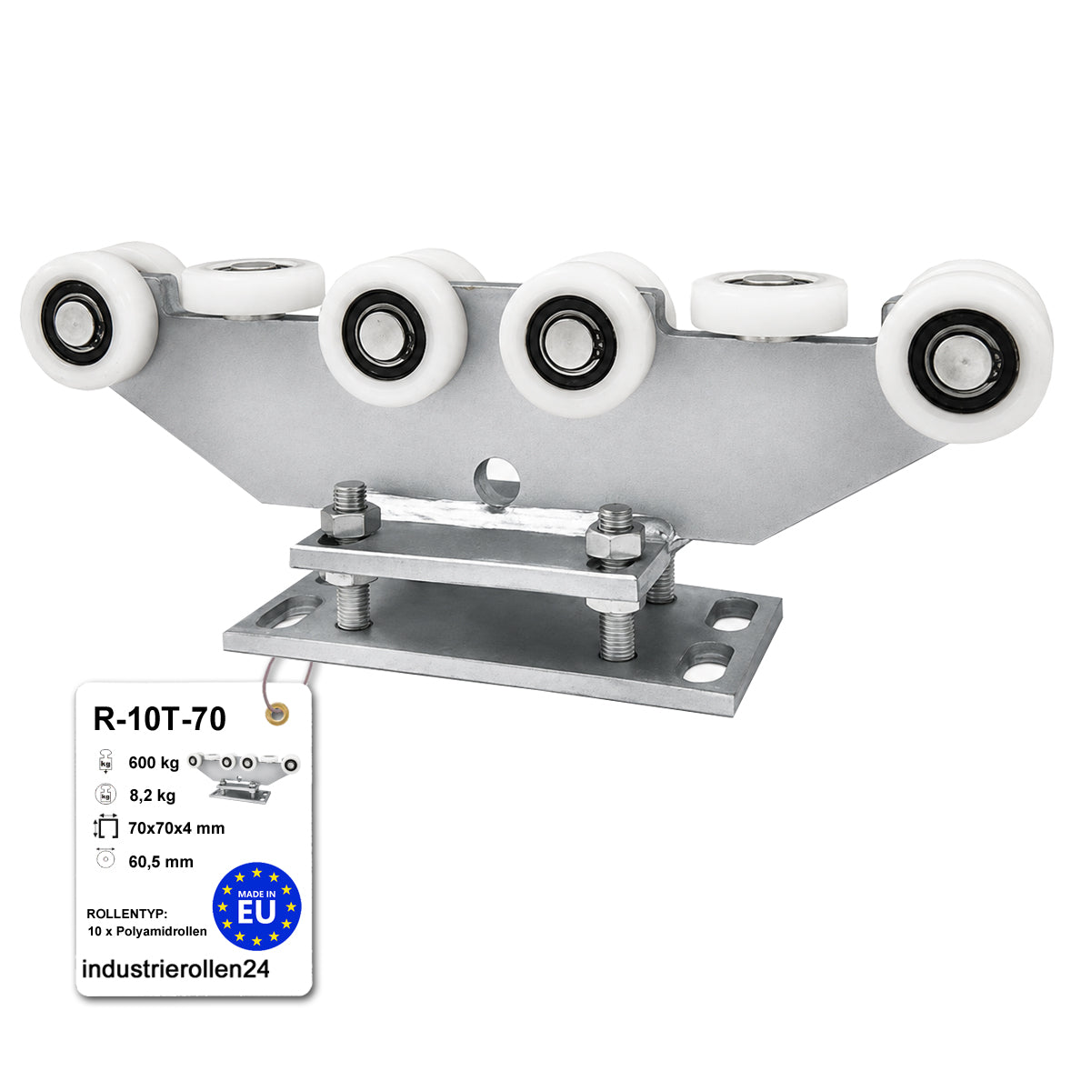 Torwagen für Schiebetore - für Profile 70 x 70 mm - Wandstärke 4 mm: R-10T-70