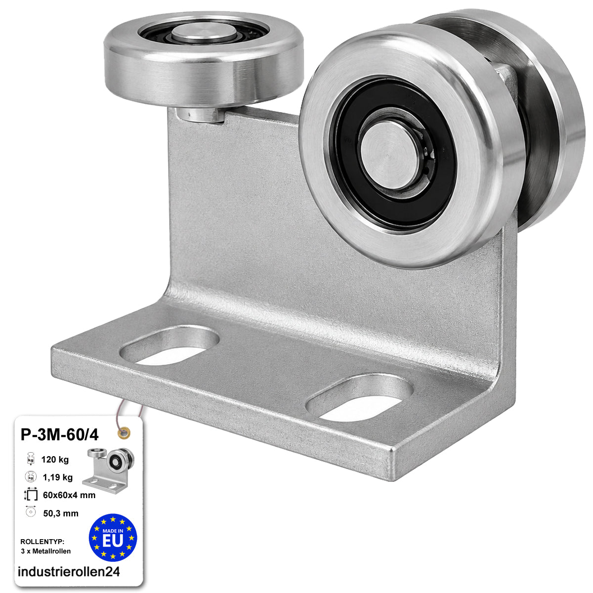 Torwagen für Schiebetore - für Profile 60 x 60 mm - Wandstärke 4 mm: P-3M-60/4
