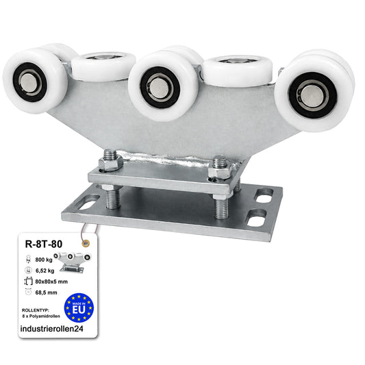 Torwagen für Schiebetore - für Profile 80 x 80 mm - Wandstärke 5 mm: R-8T-80