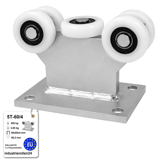 Torwagen für Schiebetore - für Profile 60 x 60 mm - Wandstärke 4 mm: 5T-60/4