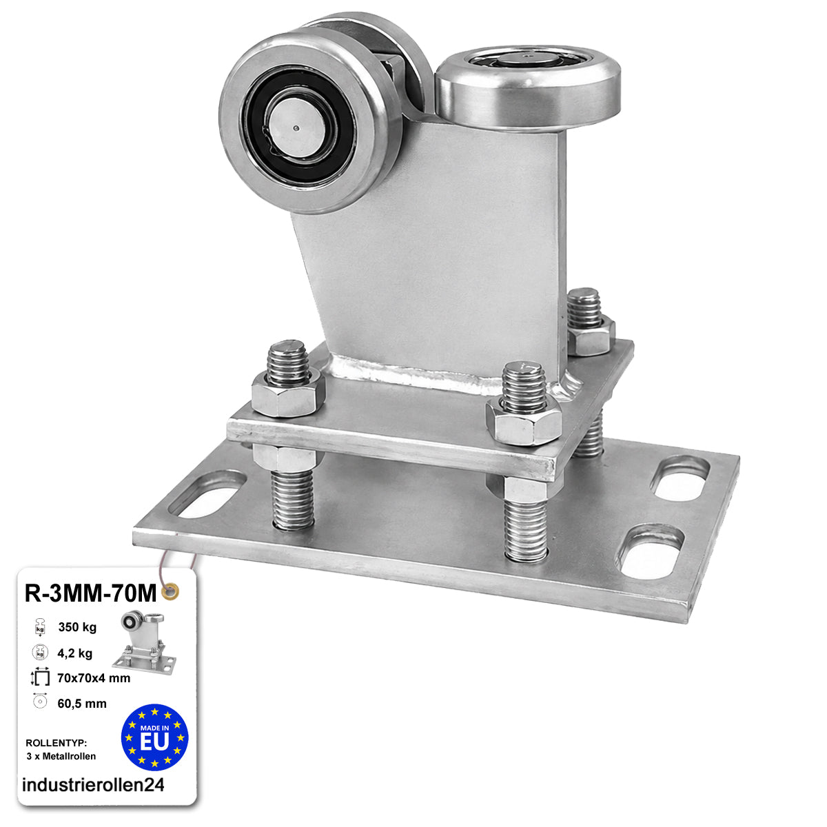 Torwagen für Schiebetore - für Profile 70 x 70 mm - Wandstärke 4 mm: R-3MM-70M