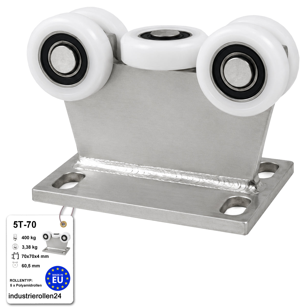 Torwagen für Schiebetore - für Profile 70 x 70 mm - Wandstärke 4 mm: 5T-70