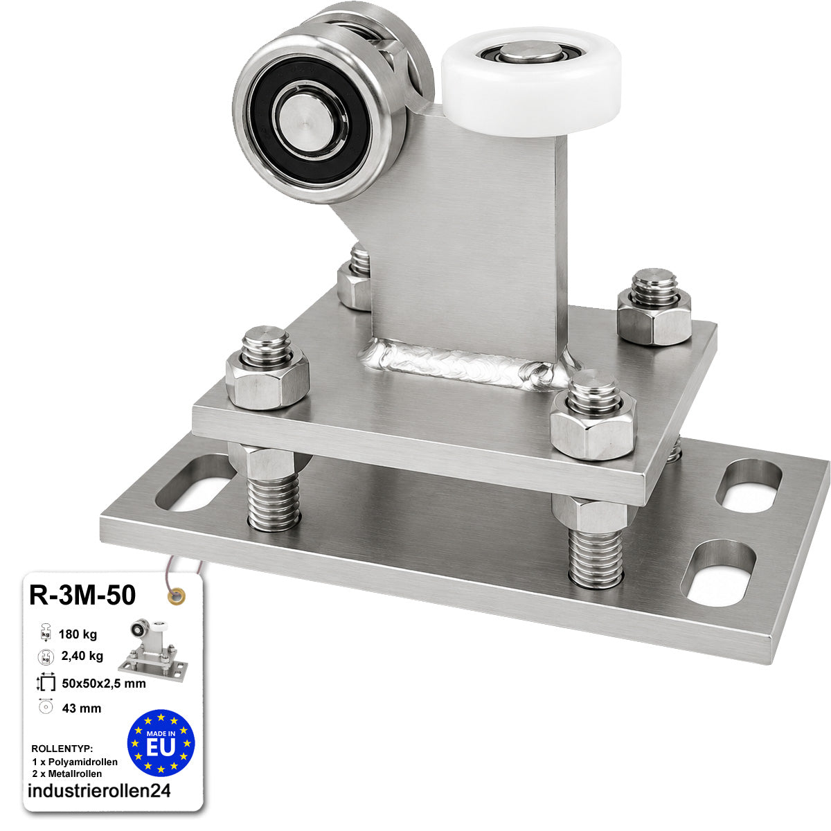 Torwagen für Schiebetore - für Profile 50x50 mm - Wandstärke 2,5 mm: R-3M-50