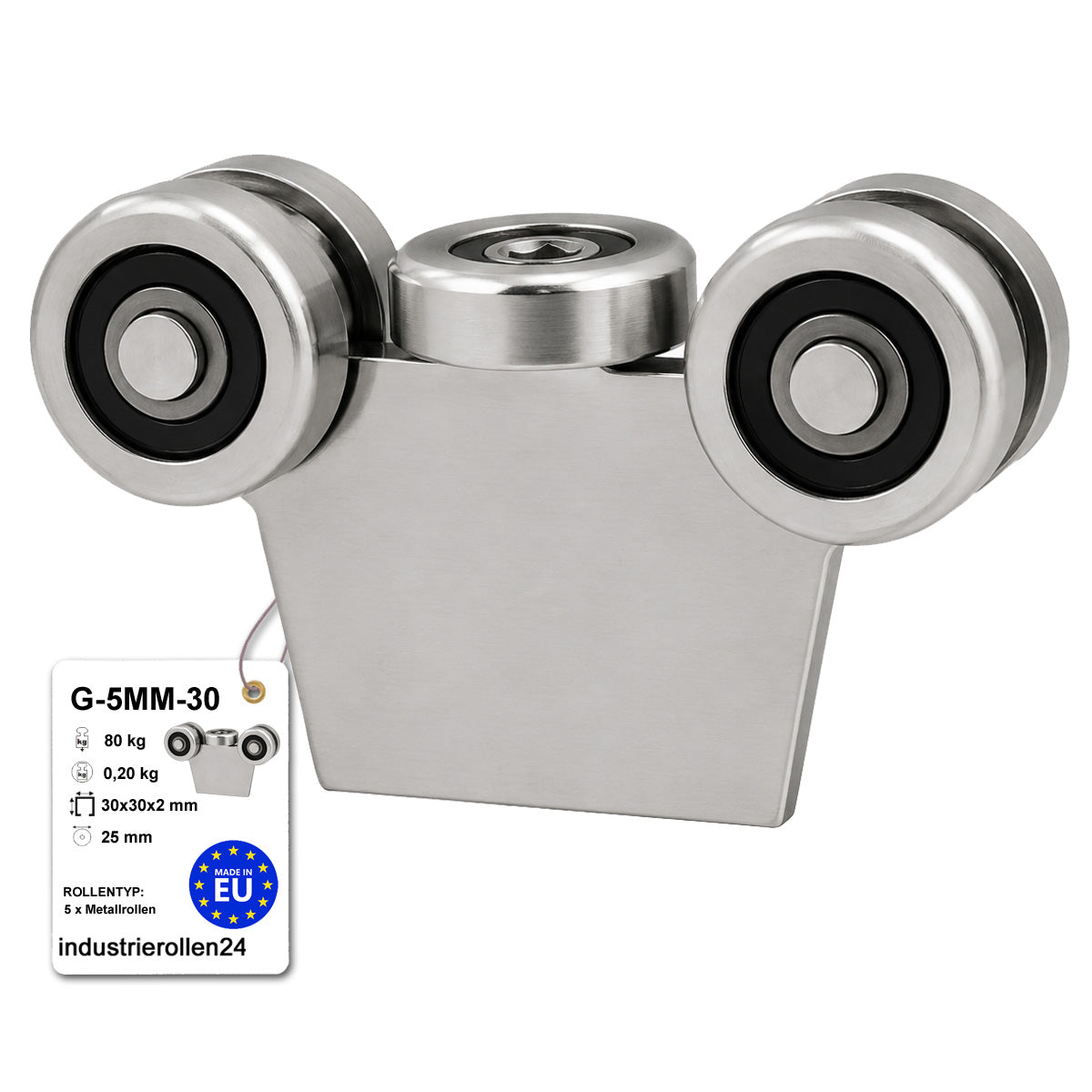 Torwagen für Schiebetore - für Profile 30x30 mm - Wandstärke 2 mm: G-5MM-30