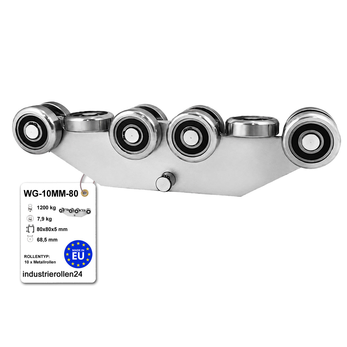 Torwagen für Schiebetore - für Profile 80 x 80 mm - Wandstärke 5 mm: WG-10MM-80