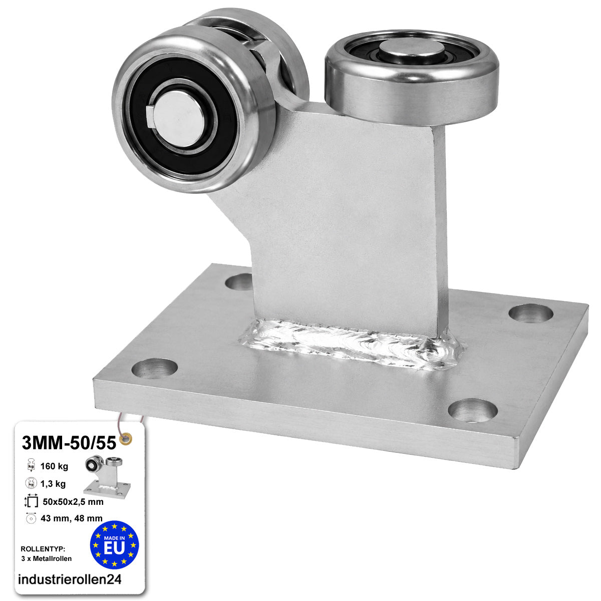 Torwagen für Schiebetore - für Profile 50x55 mm - Wandstärke 2,5 mm: 3MM-50/55