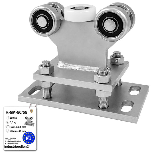Torwagen für Schiebetore - für Profile 50x55 mm - Wandstärke 2,5 mm: R-5M-50/55