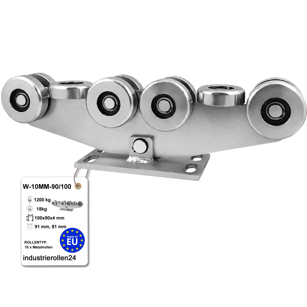 Torwagen für Schiebetore - für Profile 90x100 mm - Wandstärke 4 mm: W-10MM-90/100