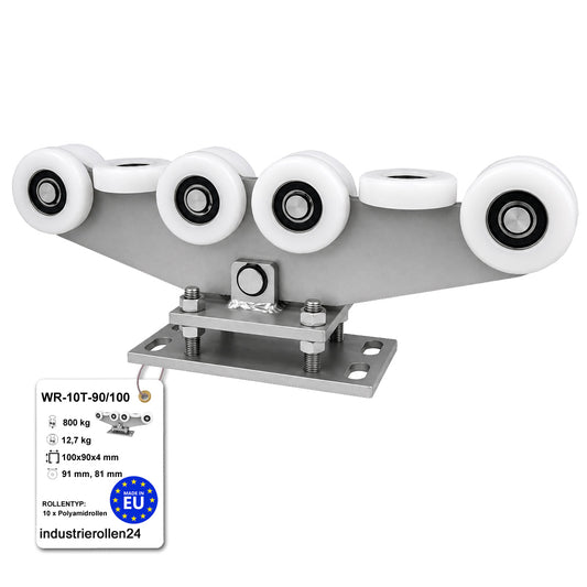 Torwagen für Schiebetore - für Profile 90x100 mm - Wandstärke 4 mm: WR-10T-90/100