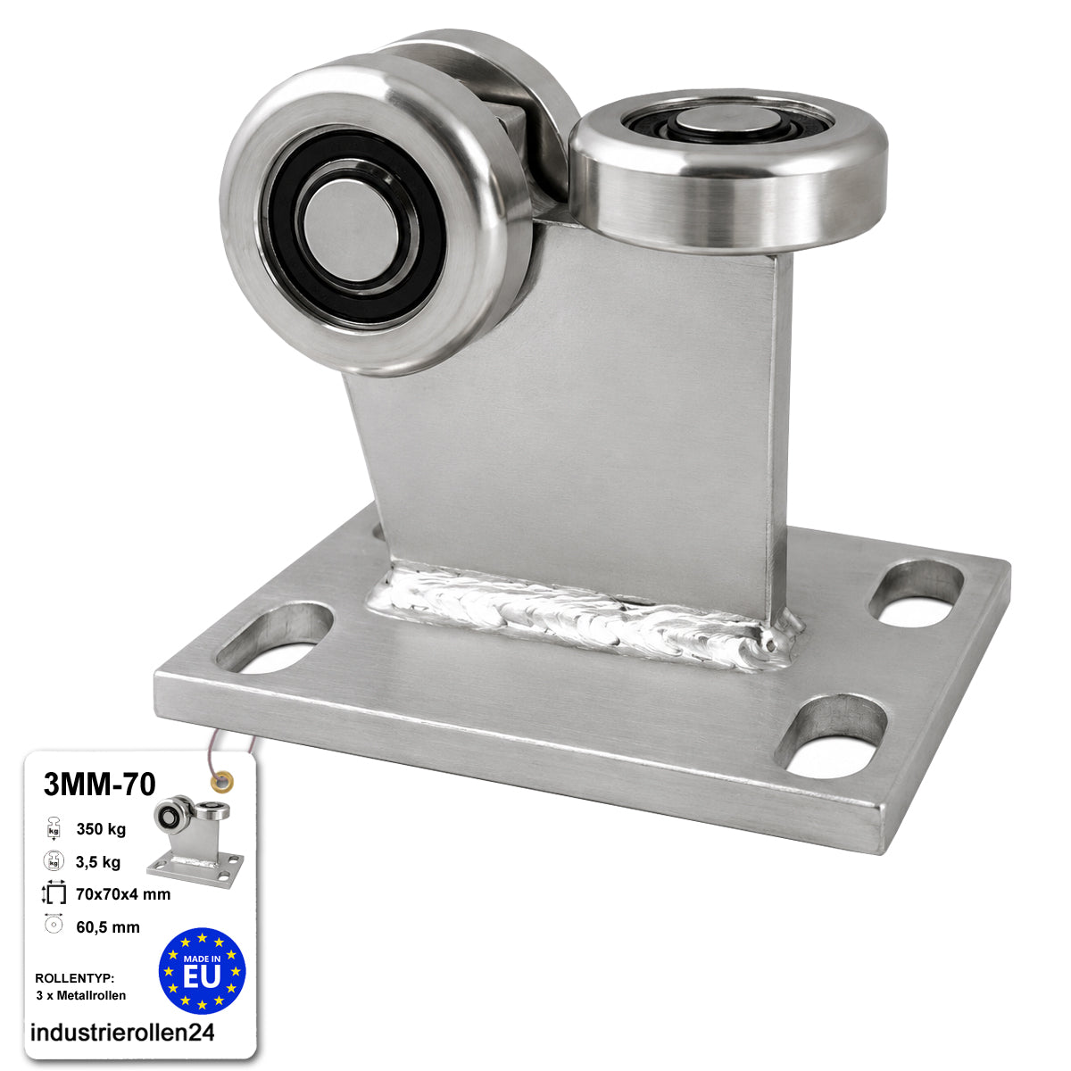 Torwagen für Schiebetore - für Profile 70 x 70 mm - Wandstärke 4 mm: 3MM-70