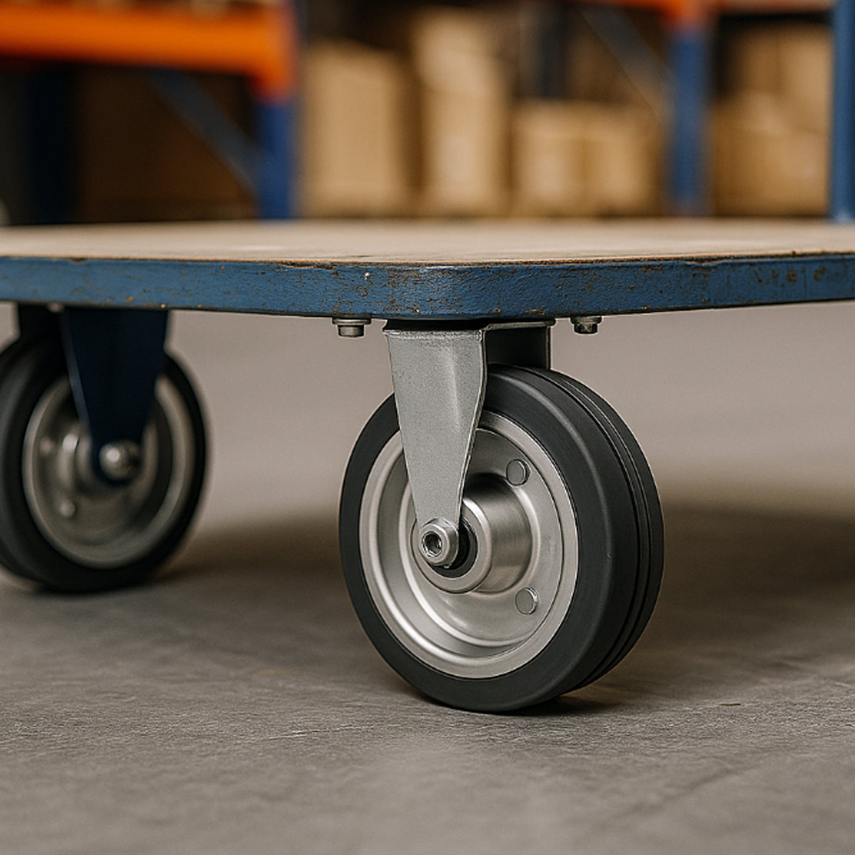 Ersatzrad Ø160 mm – Vollgummi Industrierad mit Kugellager für Transportwagen, Code: 40NSLL